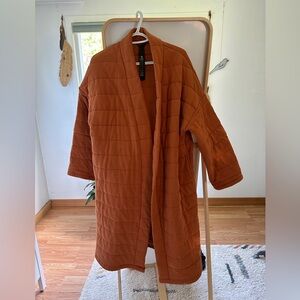 MPG Sport - long quilted sweater jacket - small